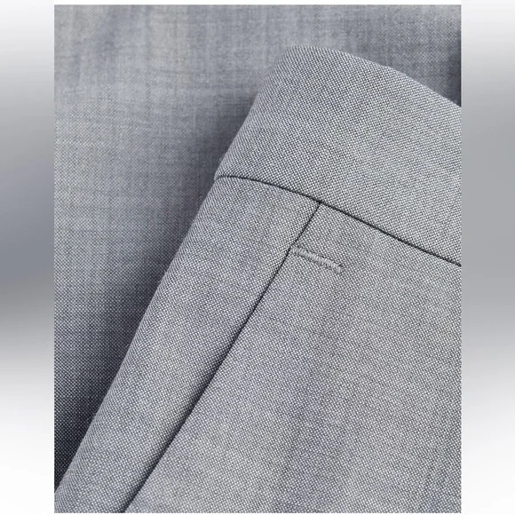 Express Slim Gray Wool Modern Tech Suit Pant
